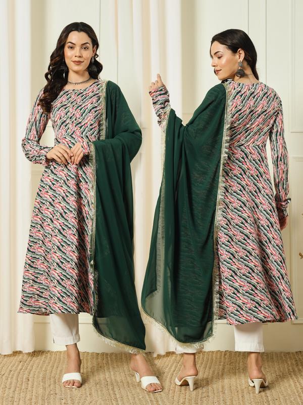 Nemisha 4 Fancy Printed Kurti With Dupatta Collection